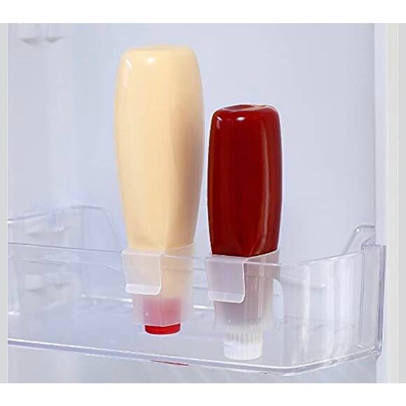 Upside Down Condiment Bottle Holder (Set of 6) for Refrigerator Ketchup Mayo - Picture 4 of 6